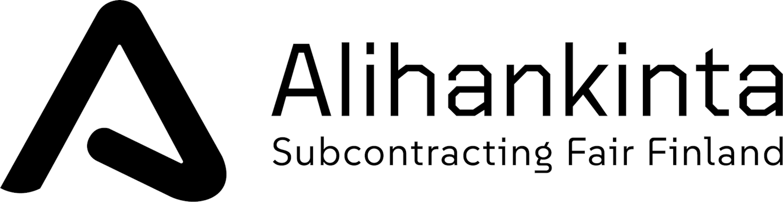 Alihankinta Finnish English Horizontal 1 Vari Bw